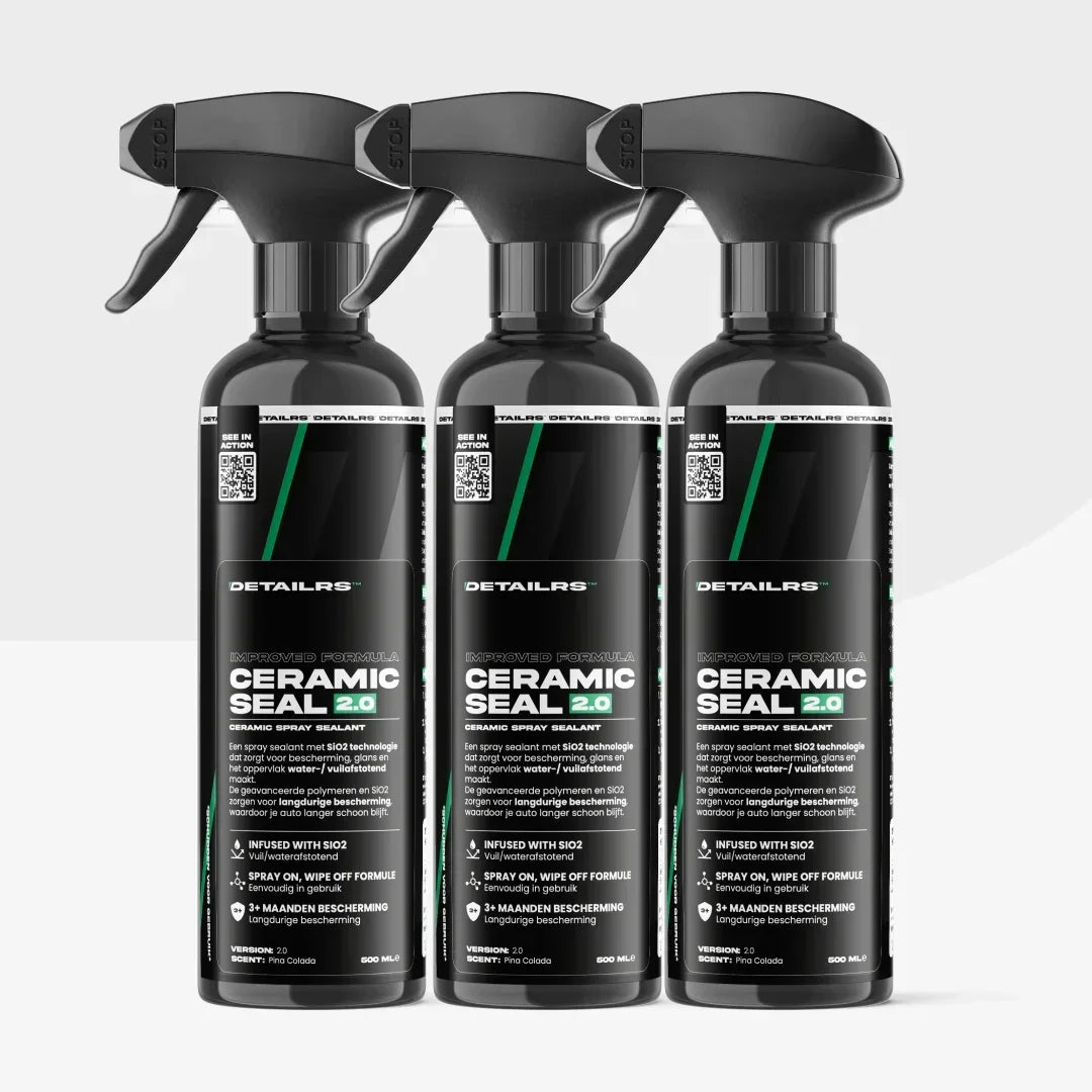 Detailrs Ceramic Seal 2.0 sprayflessen met SiO2 technologie voor langdurige autolakbescherming