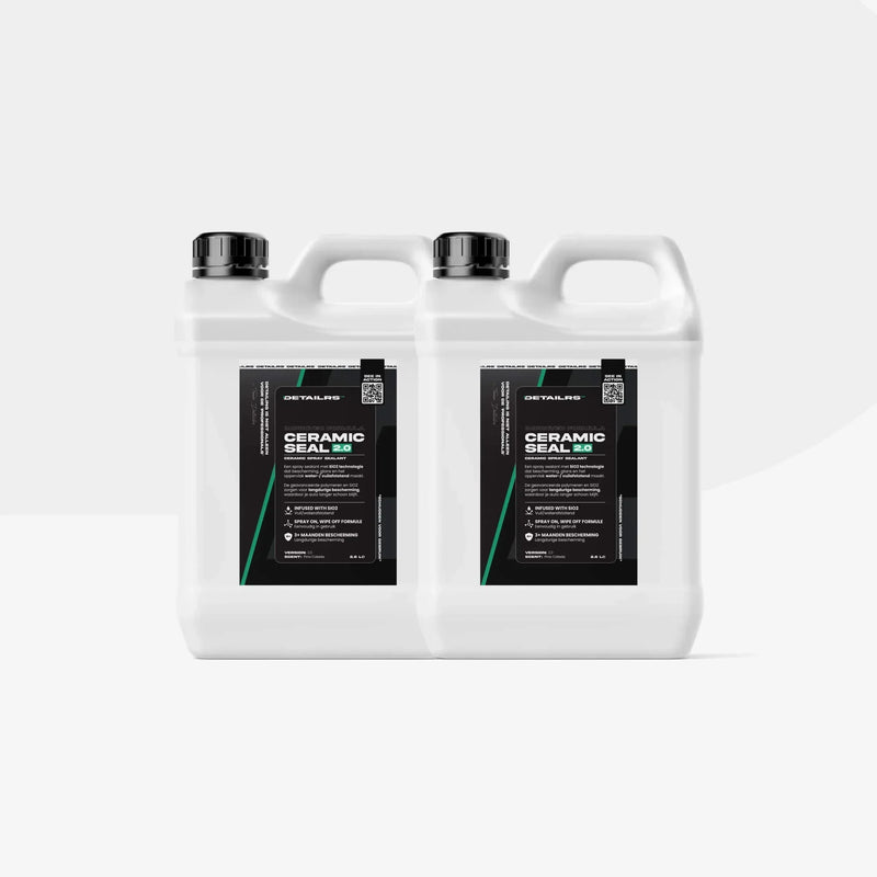 Detailrs Ceramic Seal 2.0 spray sealant 2x 2,5L wit met zwarte doppen
