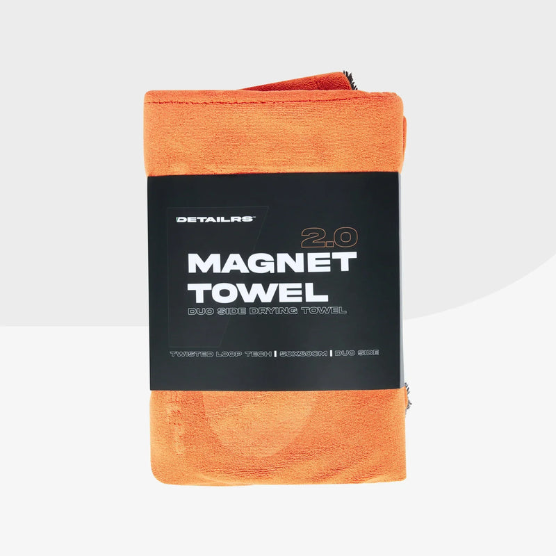 Detailrs Magnet Towel 2.0 oranje microvezel droogdoek met duo-side technologie