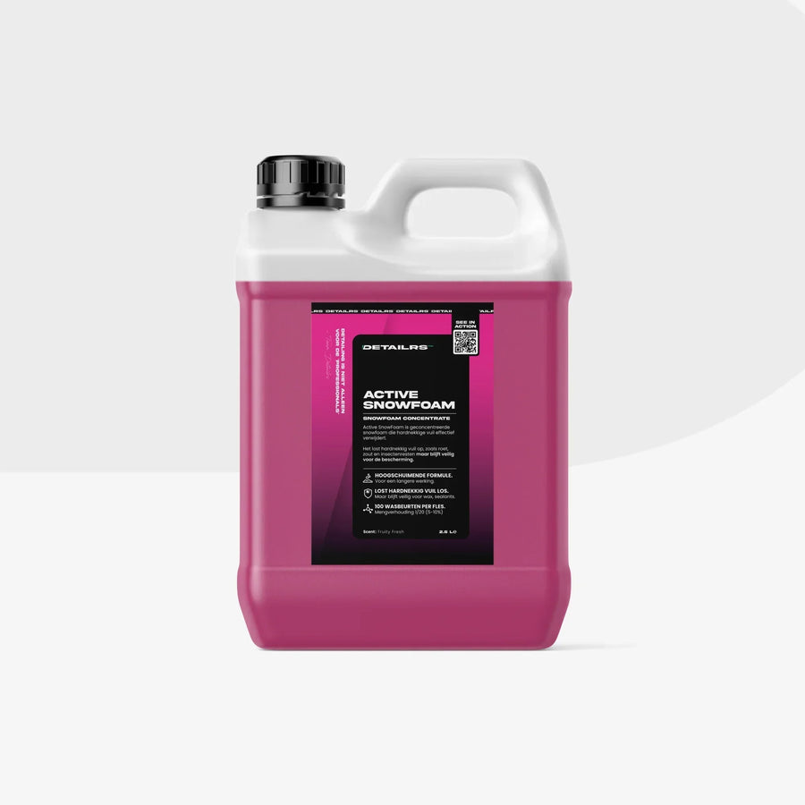 Detailrs Active Snowfoam 2,5L geconcentreerde sneeuwschuimreiniger in roze kan met handvat