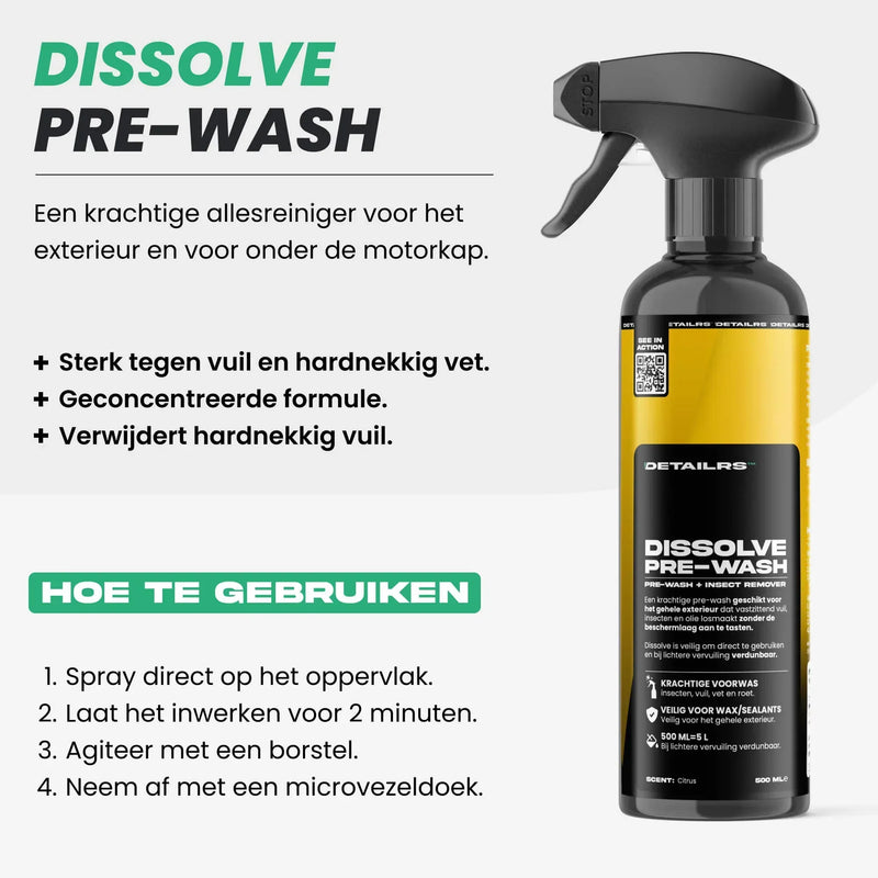Detailrs Dissolve Pre-Wash krachtige allesreiniger spray voor auto exterieur en motorruimte