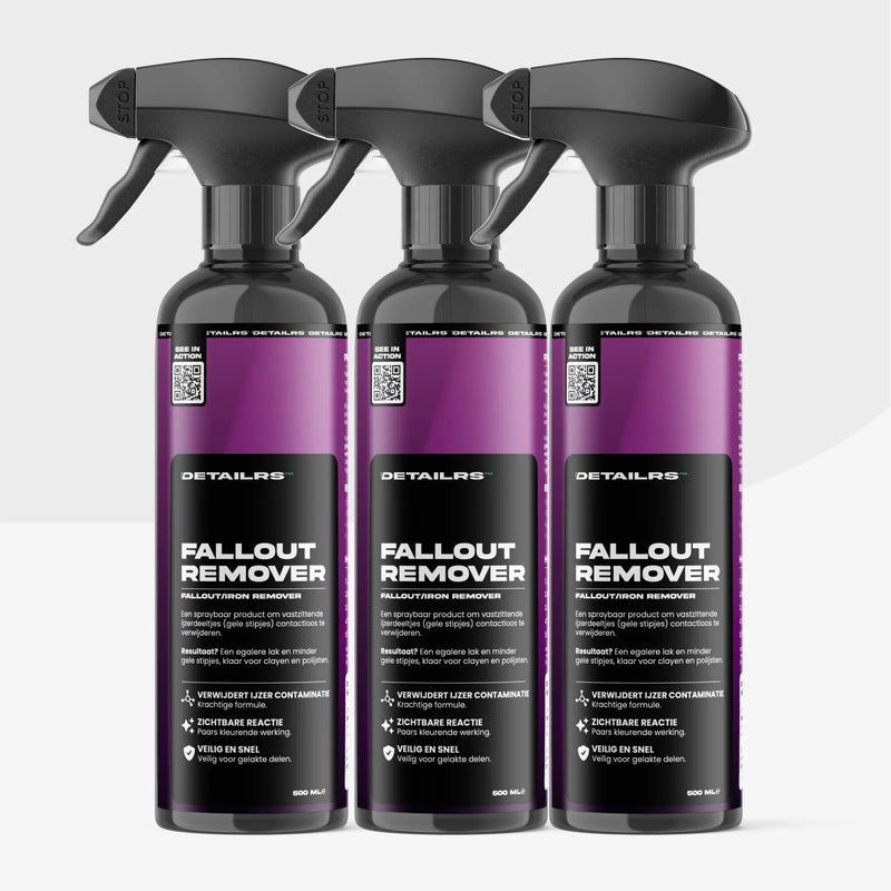 Detailrs Fallout Remover sprayflessen voor het verwijderen van ijzerdeeltjes en lakverzorging