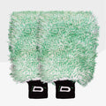 Detailrs Microfiber Wash Mitt 2 stuks groene microvezel washandschoenen
