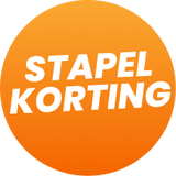 Stapelkorting sticker