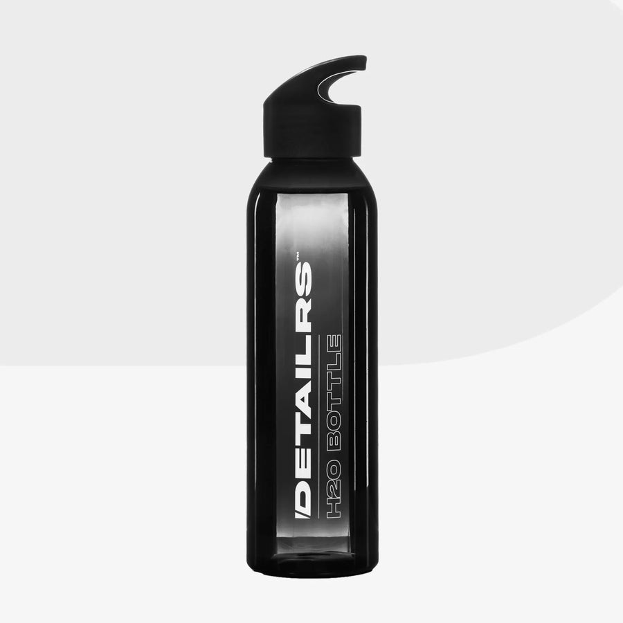 Detailrs H2O Bottle zwarte waterfles met sportdop, stijlvolle en duurzame drinkfles