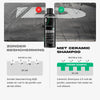 Detailrs Ceramic Shampoo 2.0 met waterafstotende lakbescherming versus zonder, waterparels en vuilafstoting