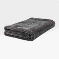 Detailrs Magnet Microvezel handdoek donkergrijs, opgevouwen zachte reinigingstextiel