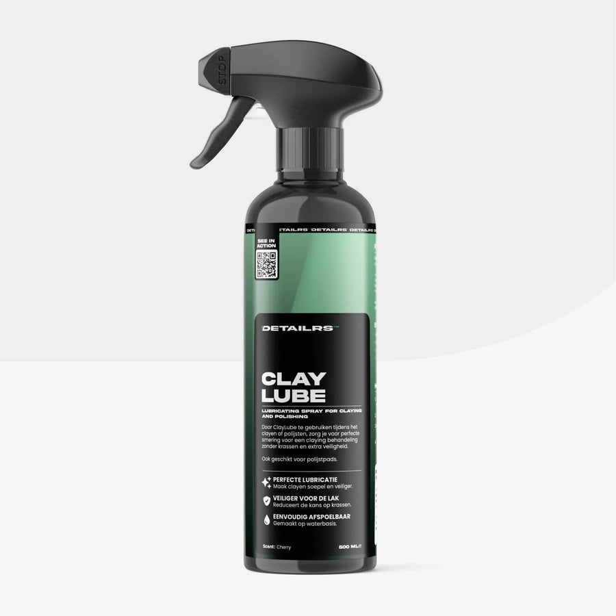 Detailrs Clay Lube smeerspray in zwarte spuitfles voor auto polijsten en claying