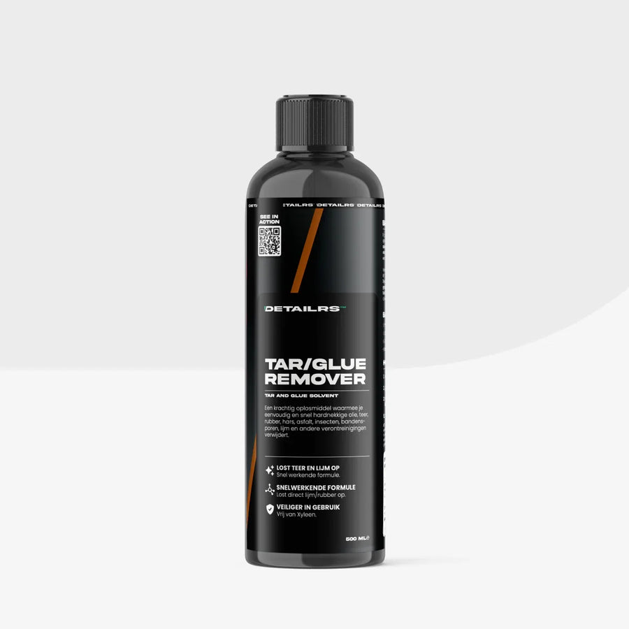 Detailrs Tar/Glue Remover sterke tar en lijm verwijderaar 500ml flacon zwart